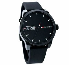 New Tommy Hilfiger Unisex Black Analogue  Digital Watch TH1791382