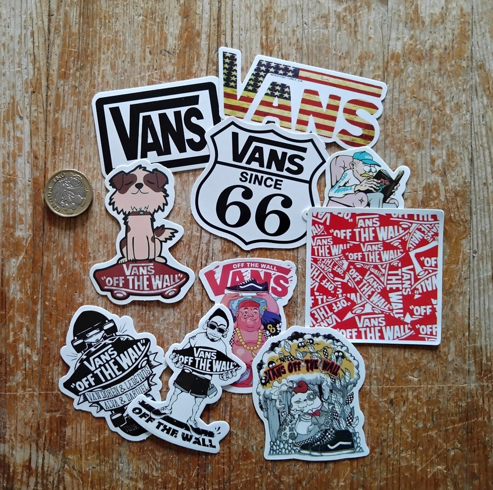 VANS Skater Stickers x 10 - Lot 2530