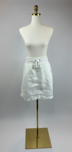Athleta Women's Linen Seline Pull On Beach Skirt - White - 14 - Worn 1 Time - Picture 3 of 12