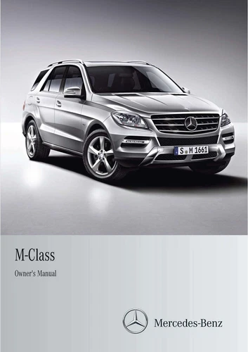 Mercedes-Benz M CLASS W166 (SUV) Car Owners Manual 2011 to Present NEW PRINT
