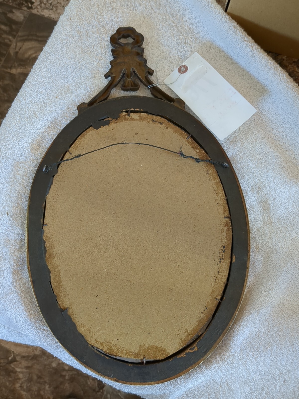 Vintage E.J.S. Mfg. Co. N.Y. Oval Mirror eBay