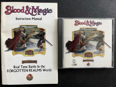 Dungeons & Dragons: Blood & Magic (PC, 1996) - Game & Manual