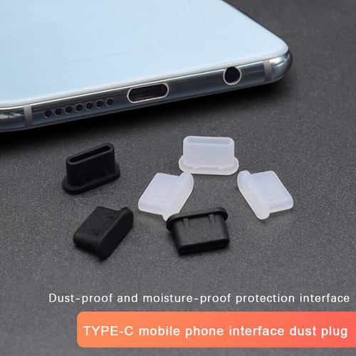 Lot de 3 bouchons anti-poussière de type C pour port de chargement USB - Zdjęcie 5 z 12