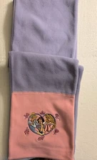 DISNEY Princess Fleece Scarf Pink Purple Lavender Girls 44" NWT