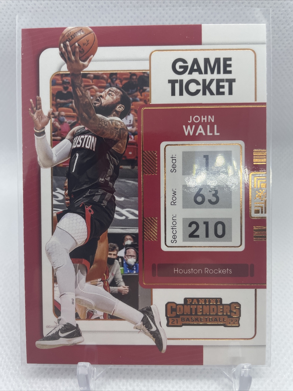 2021-22 Panini Contenders Game Ticket Bronze John Wall #60