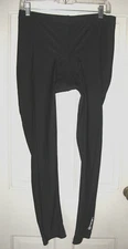 CANARI PADDED CYCLING TIGHTS WOMENS SZ XL BLACK POLY/SPANDEX DRAWSTRING EUC