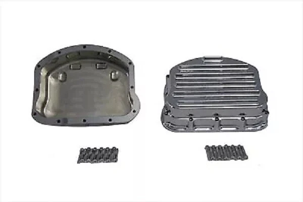 Juego de cubiertas de caja basculante fundido con aletas cromadas para Harley Davidson 49-0789 Foto 2 de 4