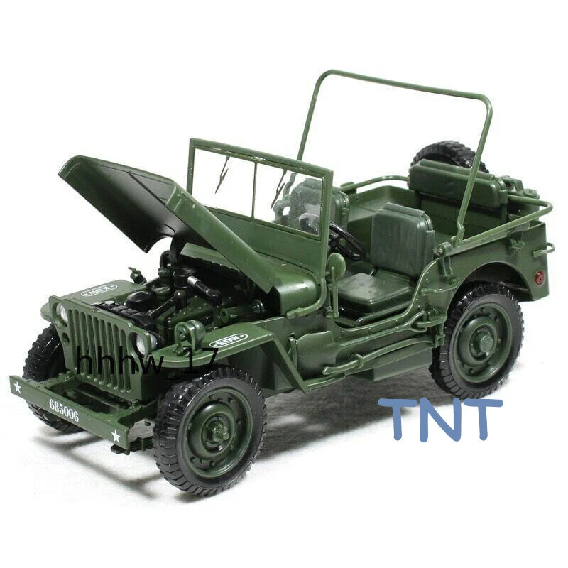 Military Tactical Car Model Alloy Tactics Convertible Car Kids 1/18 Model Toys  - Image 3 of 4