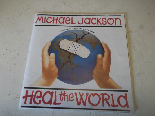 Michael Jackson - Heal The World - Vinyl Record 7" Single + Poster Sleeve - 1991