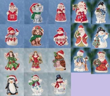 JIM SHORE By Mill Hill WINTER SERIES Counted Cross Stitch Kits Santas, GNOMES, +