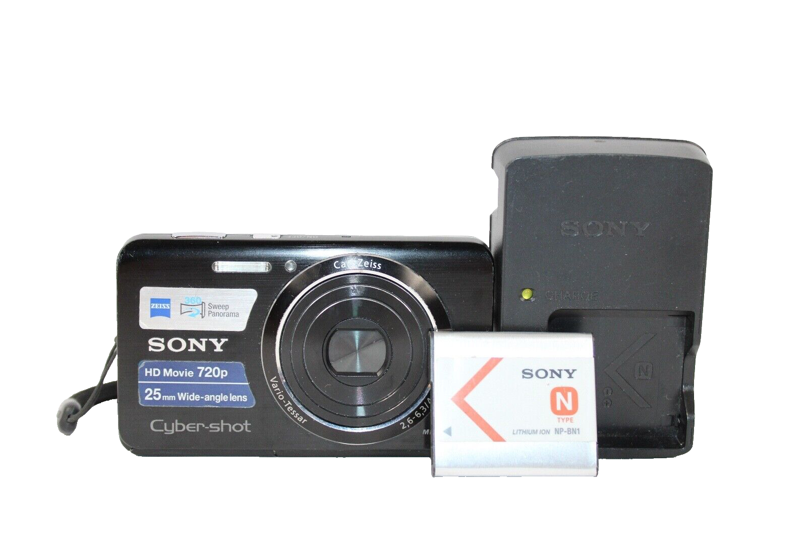 Sony CyberShot DSCW650 16.1MP Digital Camera Black 5X Zoom 3”