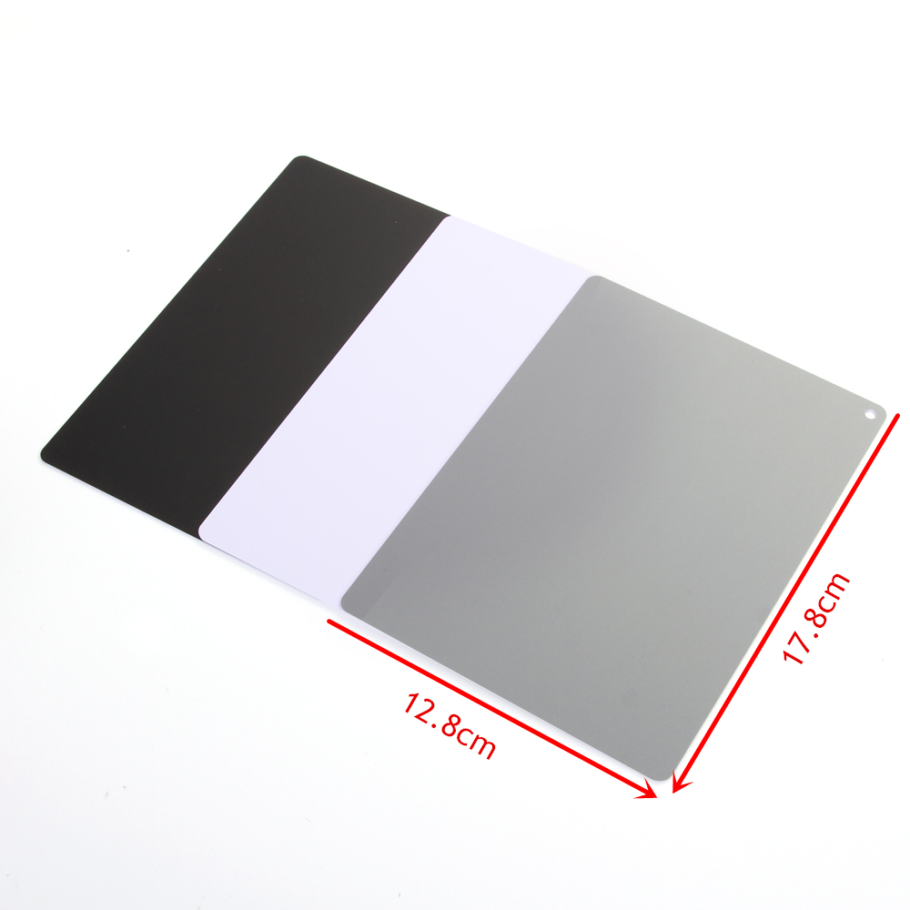 3in1 18 White Balance Grey Card Large Photo Photography Exposure Strap