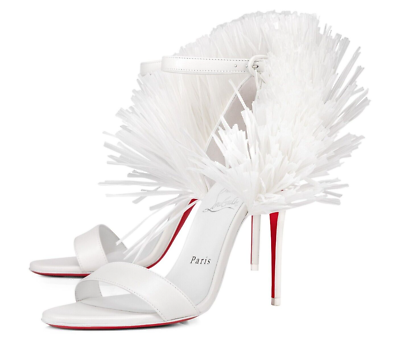 Christian Louboutin Loubigirl Raffia 100 Sandal Size 39 (US 9) | eBay