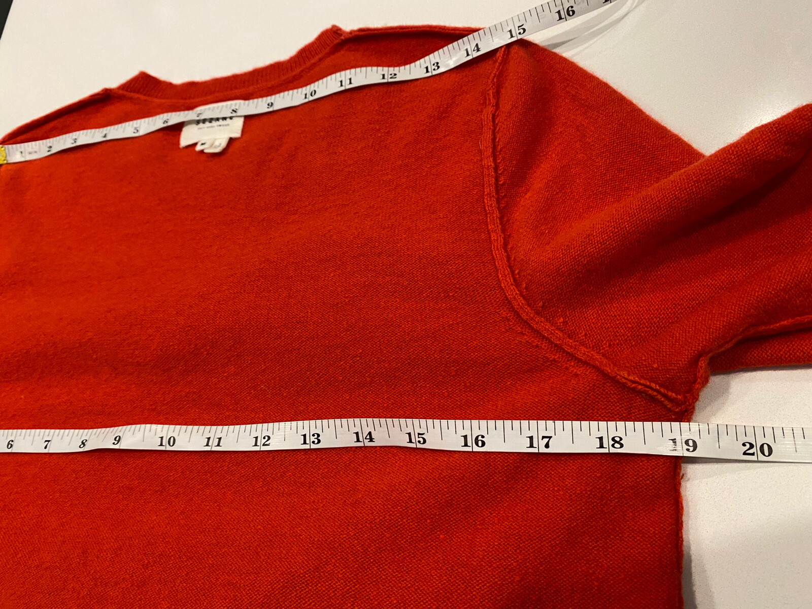 Sezane Andreas Pullover Sweater Medium Ruffled Wo… - image 2