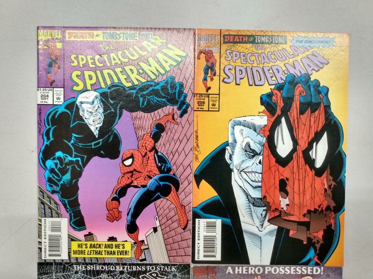The Spectacular Spider-Man #204 #206 #207 #208 Marvel 1993 The Spectacular Spider-Man #204 #206 #207 #208 Marvel 1993