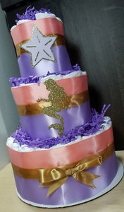 little mermaid diaper cake