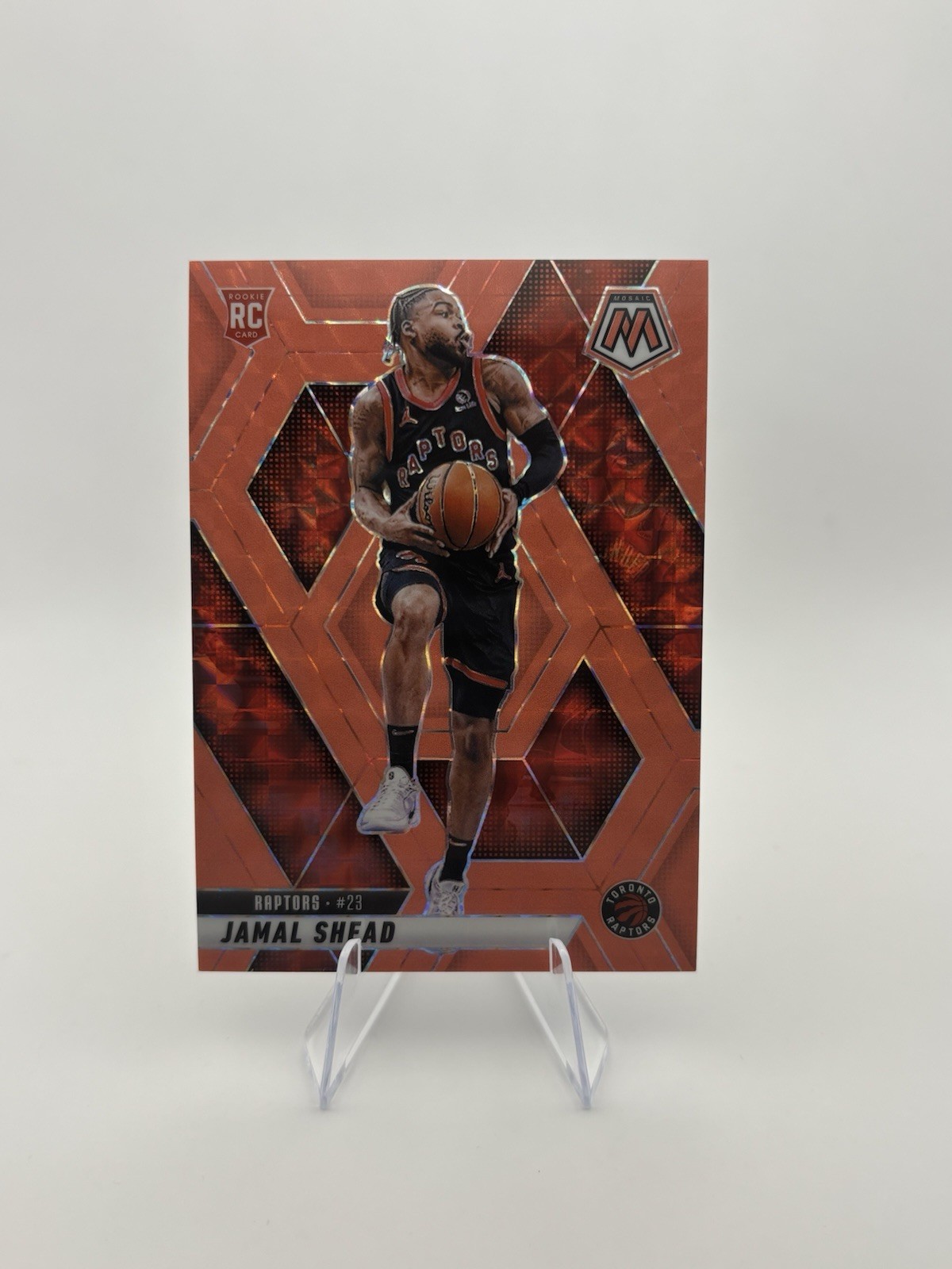 2024-25 Panini Mosaic - Rookies Jamal Shead #201 Orange Fluorescent /75 (RC)