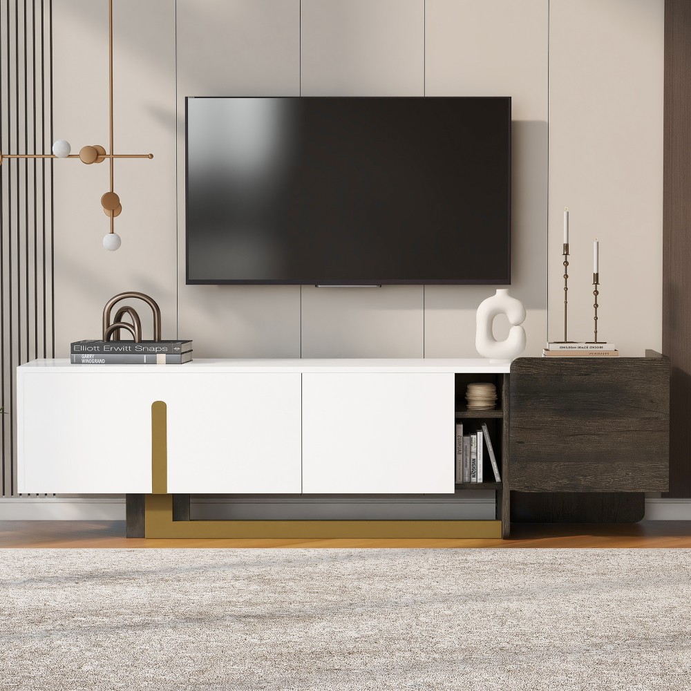W/ 1 Drawer & 2 Cabinets