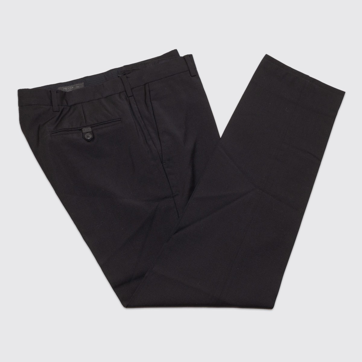 Prada Dress Pants Men PRADA Dress Pants Size EU50 Men Black Flat