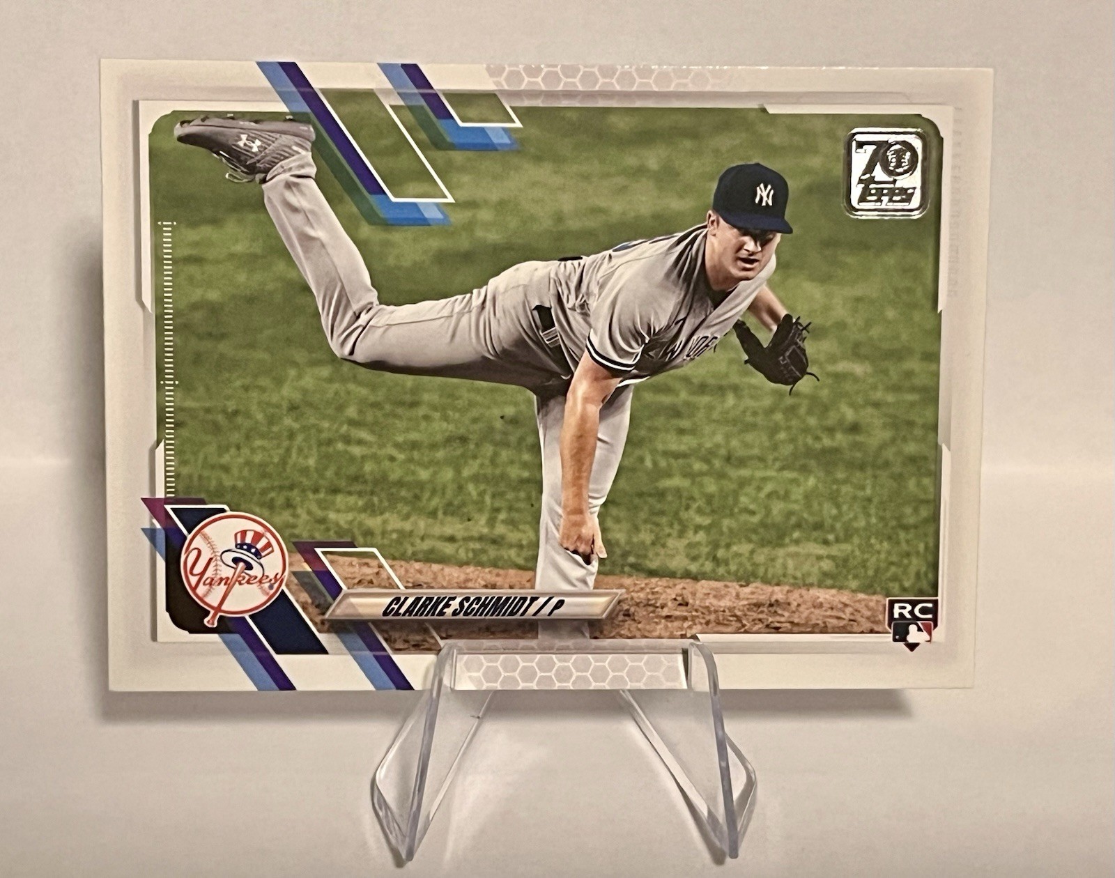 Clarke Schmidt 2021 Topps Series 2 Rookie Variation Short Print SP #456 Yankees