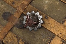 Steampunk Large Gear Propeller Pin Costume Jewelry Adult One Size
