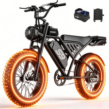 2500w Off-road E-dirt Bike 48v 20ah 33mph 100mile 20 Fat Tire Nfc Password Lock