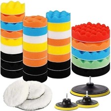 22 Car Polisher Gross Polishing Pads for Drill Sponge Buffer Waxing Buffing Kit