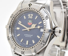 [N MINT] TAG Heuer Professional WK1213 Orologio Vintage Uomo Quarzo Blu dal...