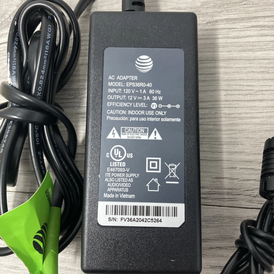 AT&T Arris BGW210-700 Broadband Gateway WiFi Modem Router W/12V Adapter Ethernet - Image 3 of 4