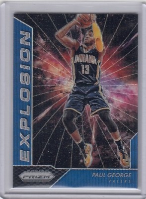 2016-17 Paul George Panini Prizm EXPLOSION BLUE WAVE HOLO /99 - #3 Pacers