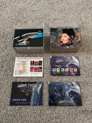 1995 STAR TREK 30 YEARS REFLECTIONS COMPLETE PHASE ONE & TWO CARD SETS NM