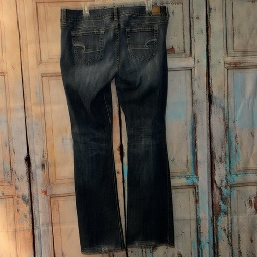 AE AMERICAN EAGLE BOHO ARTIST SUPER SUPER STRETCH WOMENS JEANS SIZE 14 - Imagen 5 de 12
