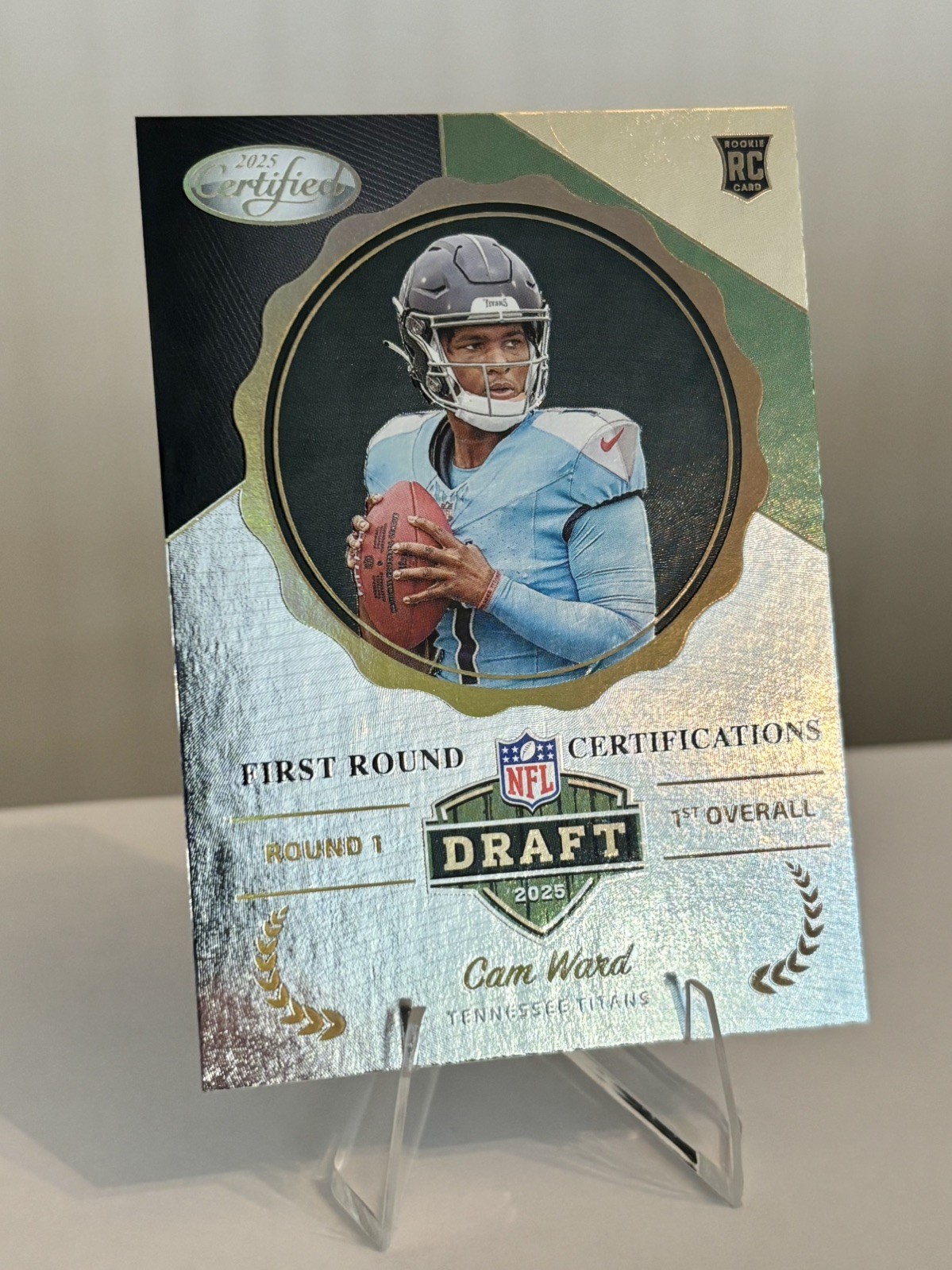 2025 Panini Certified Cam Ward First Round Certifications SSP Case Hit Rookie RC