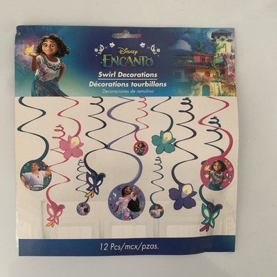 Encanto Disney Movie Madrigal Kids Birthday Party Hanging Swirl Decor LOT OF 2
