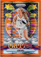 2025 Panini Prizm WNBA Lexie Hull #11 Orange Groovy Pulsar 01/75 SSP