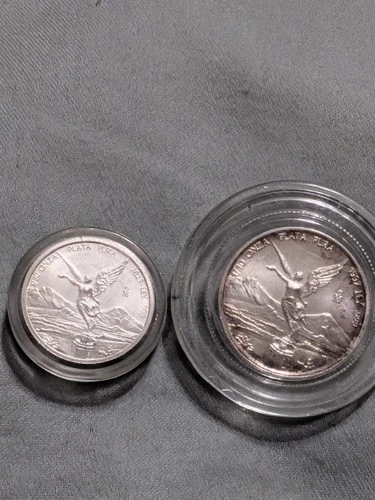 ⚡RARE⚡ 1/20 oz and 1/10 oz ⚡TONNER ⚡Silver Libertads .999 Fine Silver (2 Coins)