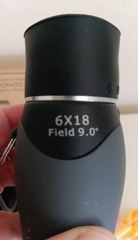 Restoration Hardware Carson MiniMight 6x18mm Pocket Monocular w/Carabiner Clip - Image 4 of 4