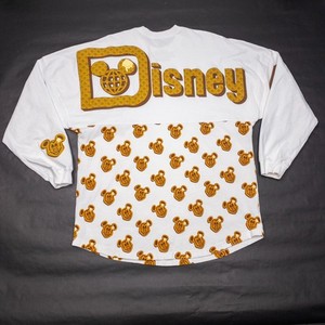 Disney Waffle Spirit Jersey Unisex Large Limited Edition Mickey Mouse White