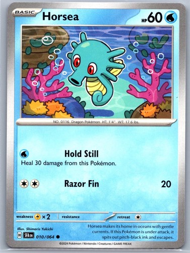 Horsea 010/064 Common Shrouded Fable Pokemon Near Mint