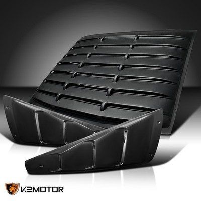 Fits 2005-2014 Mustang 1/4 Side Louver Vent Scoop+Rear Window Louver Shade Cover
