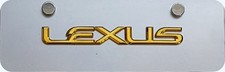 Lexus 3d Gold Script Miniplate Lexus 3d Gold Script Miniplate