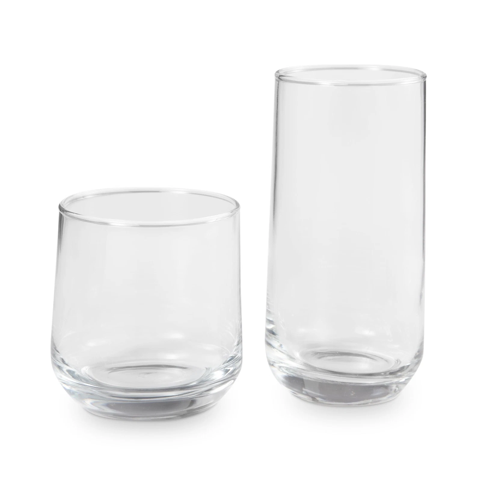 Josie Mixed Size Glass Drinkware Set of 16 - Thumbnail 2