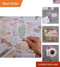 60 Durable Prayer Cards with Watercolor Design - Personalize Your Gratitude