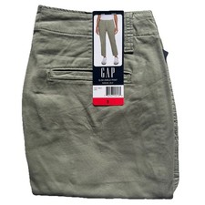 GAP Women  s Slim Ankle Pant Stretch Cotton Twill Green US 8 NWT