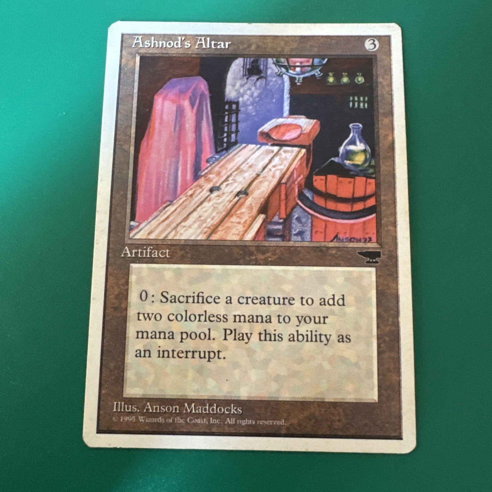 Wizards of the Coast MTG Ashnod's Altar , Chronicles, English, Artifact 1995