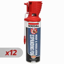 Soudal 135219 Roof & Insulation Expanding Foam - Box of 12