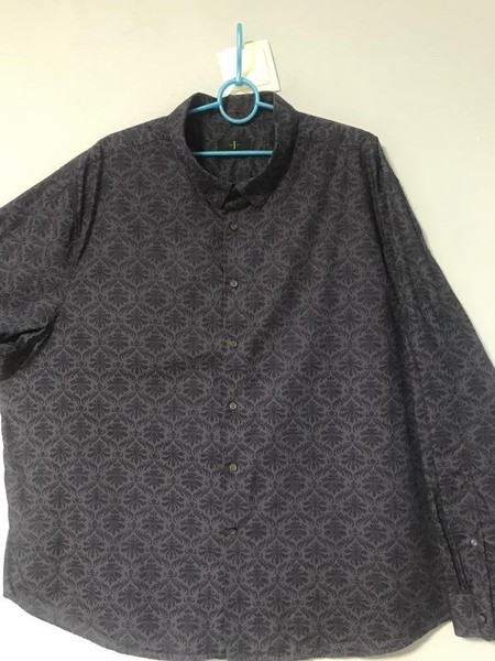 Men Jasper Conran Shirt Navy Cotton 3XL
