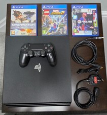 PlayStation 4 Pro 1TB Console, All Cables, 3 Games, Gaming, 11.02 software