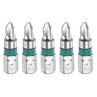 "5X Y2 Magnetbits 1/4\" 1\" FüR Schraubendreher S2"