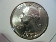 Gemma quarto di dollaro Washington 1972 + FDC! # 322060